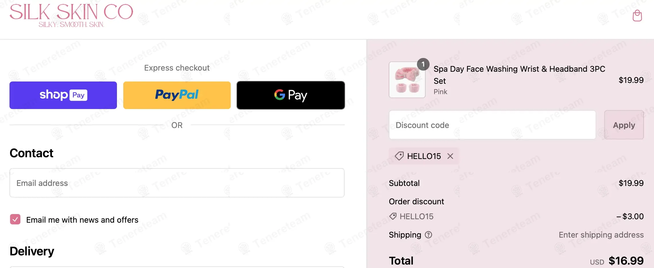 Try Silk Skin Co coupon code: 15% off with HELLO15. Tested and valid as 1 year ago.