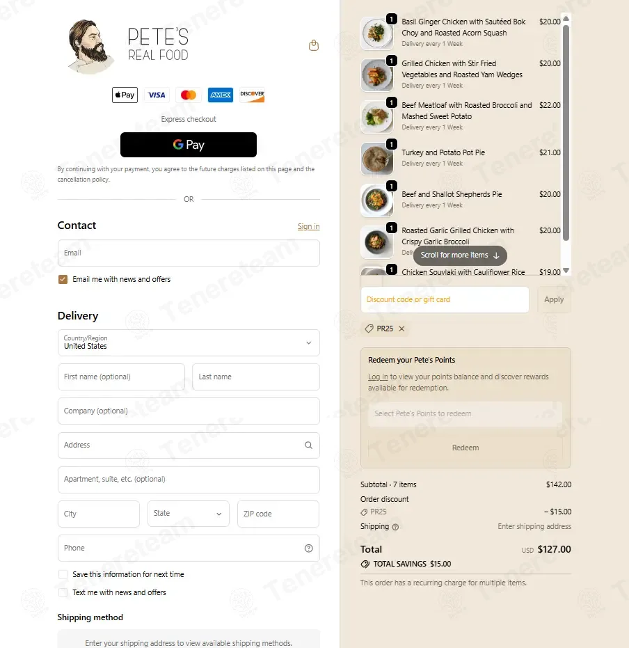 Petes Paleo coupon code: $15 off with PR25. Tested and valid as 6 months ago.