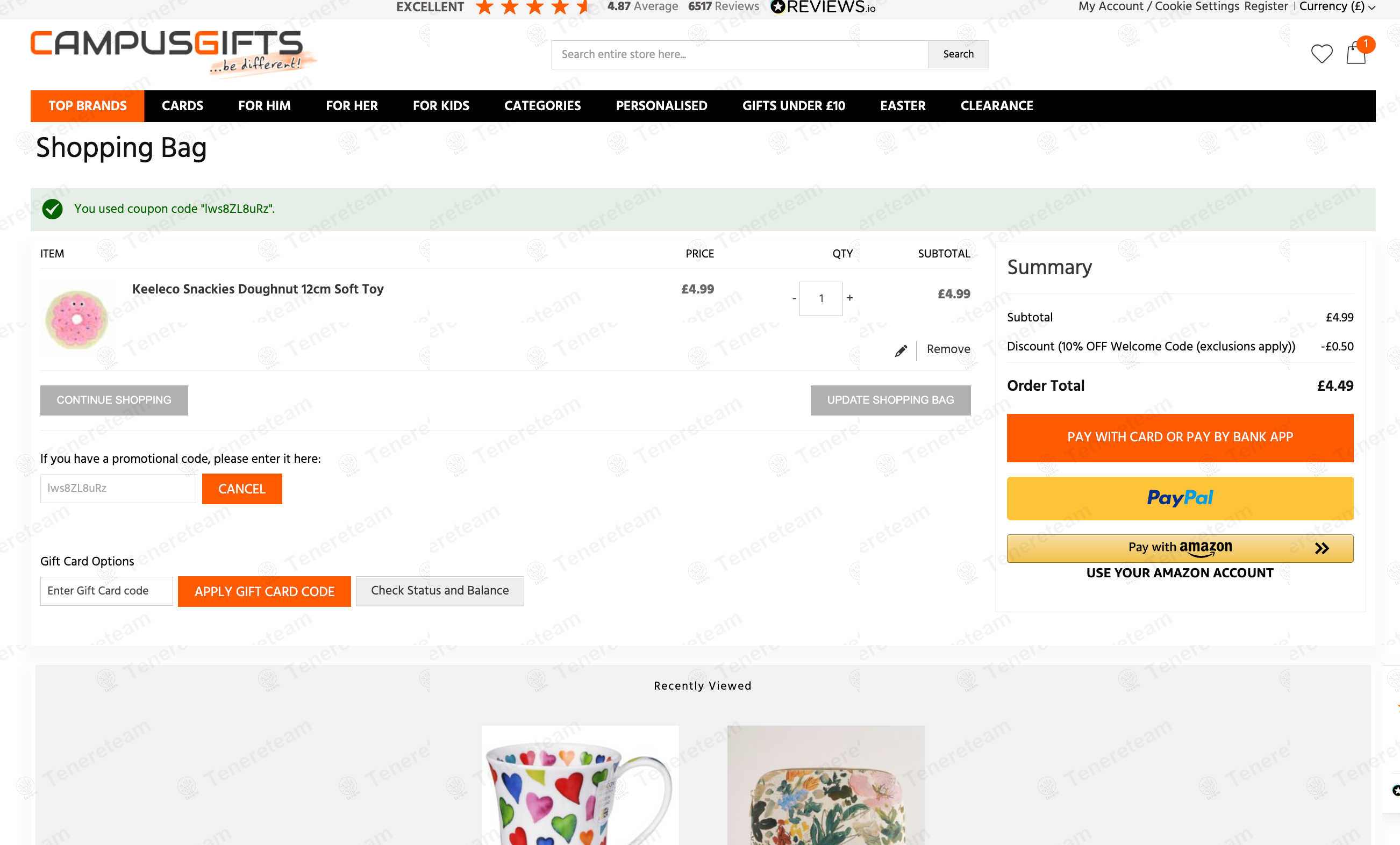 Campus Gifts coupon code: 10% off with lws8ZL8uRz. Tested and valid as 1 year ago.