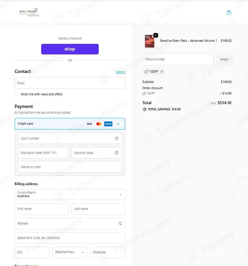 Spectrum Tuition Digital Shop coupon code: 10% off with 10OFF. Tested and valid as 1 day ago.
