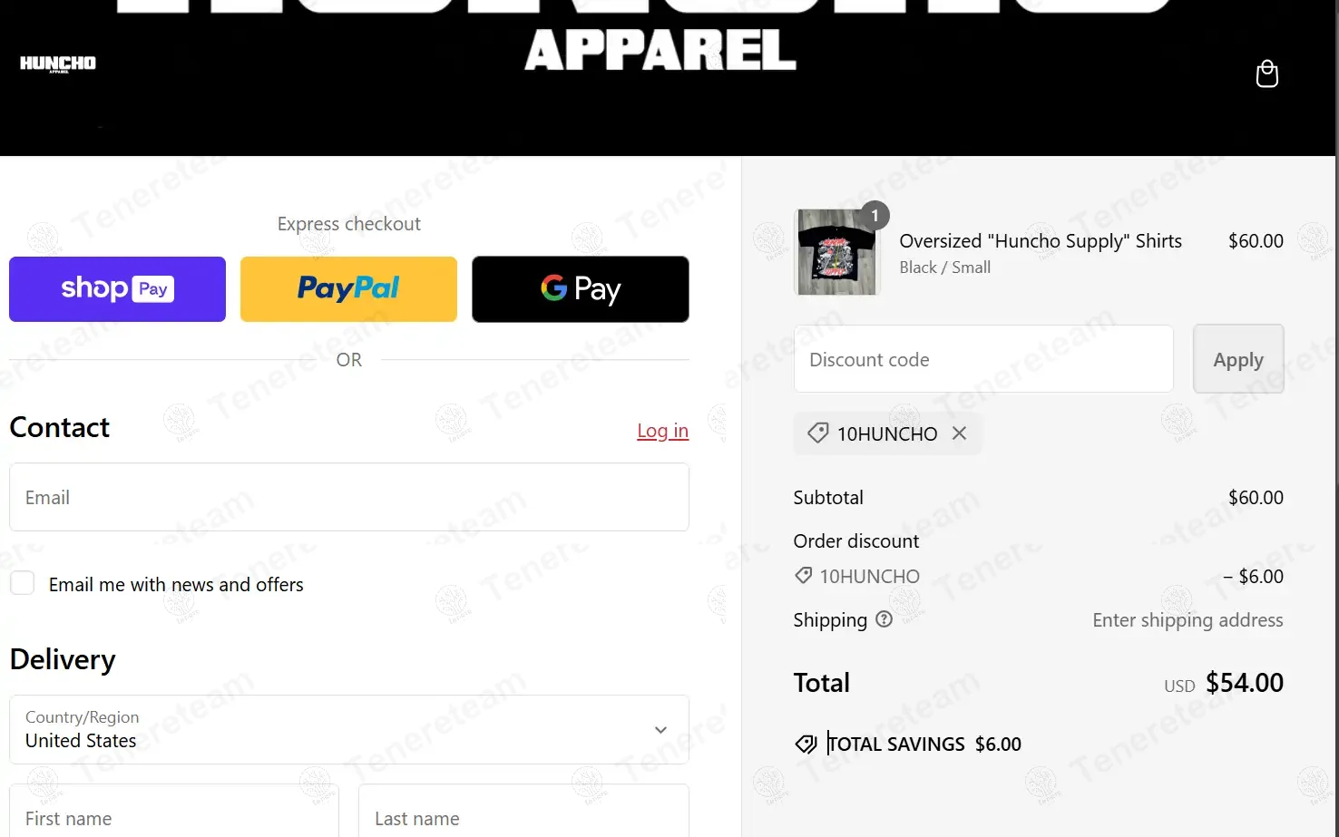 Huncho Apparel coupon code: 10% off with 10Huncho. Tested and valid as 1 year ago.
