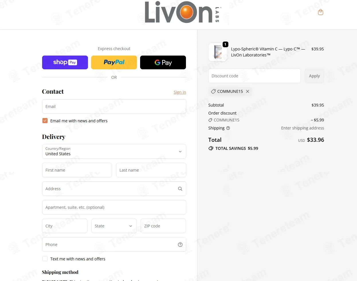 Livon Labs coupon code: 15% off with COMMUNE15. Tested and valid as 5 months ago.