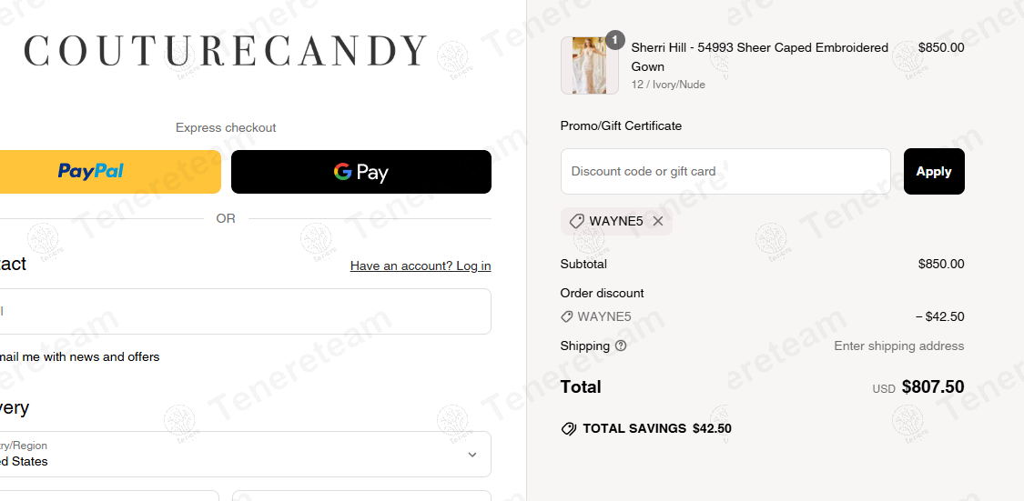 Couture Candy coupon code: 5% off with WAYNE5. Tested and valid as 1 year ago.