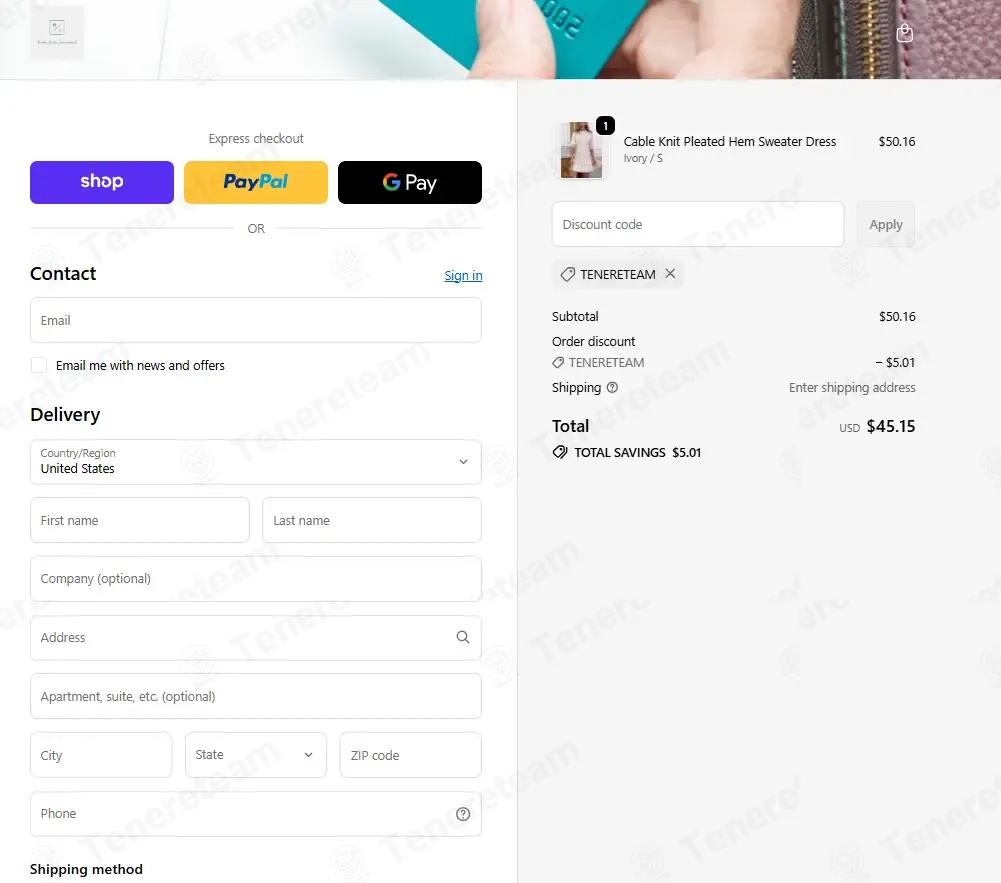 Vensha Studio International coupon code: 10% off with TENERETEAM. Tested and valid as 1 month ago.