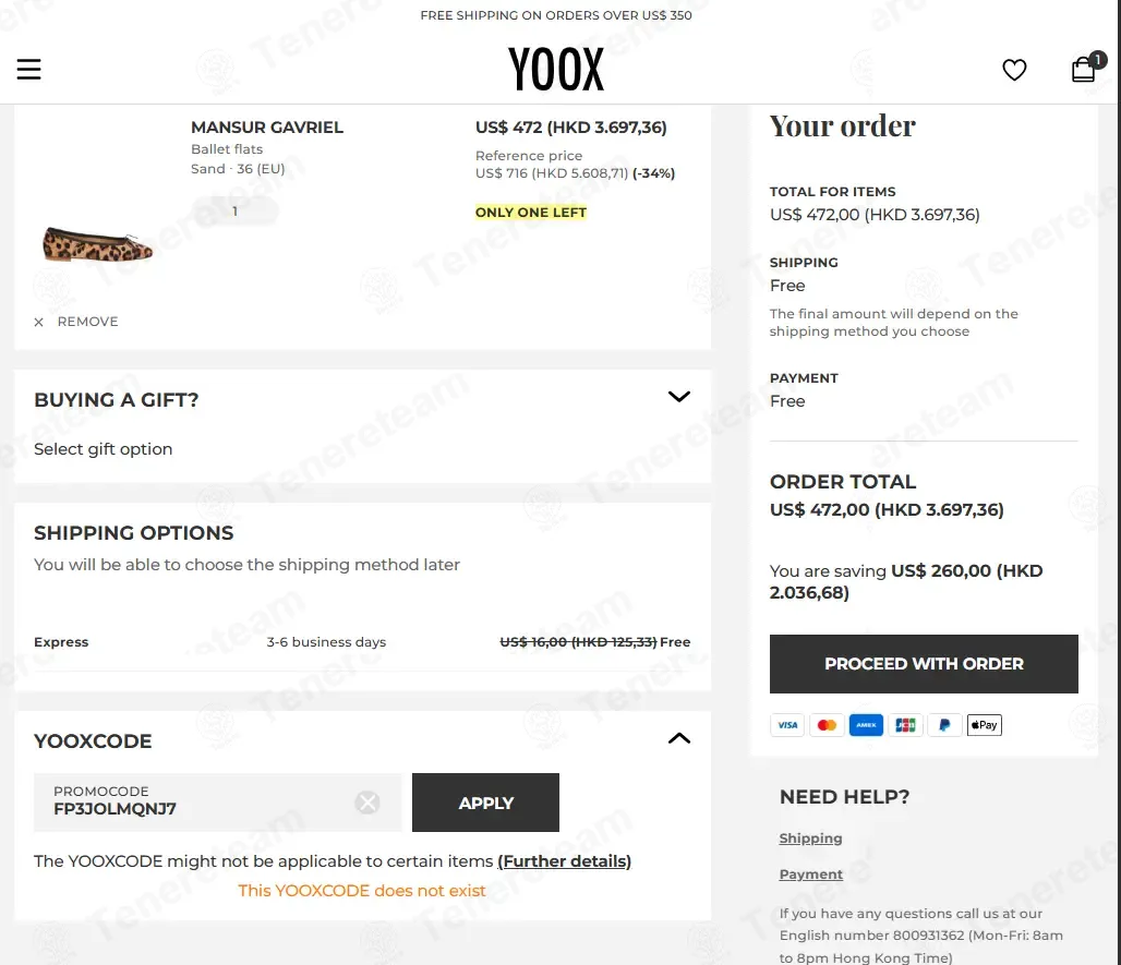 YOOX coupon code: 7% off with FP3JOLMQNJ7. Tested and valid as 3 weeks ago.