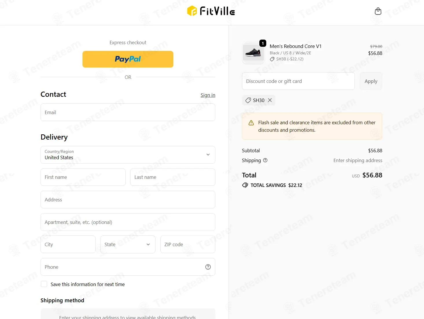 The FitVille coupon code: 30% off with SH30. Tested and valid as 1 month ago.