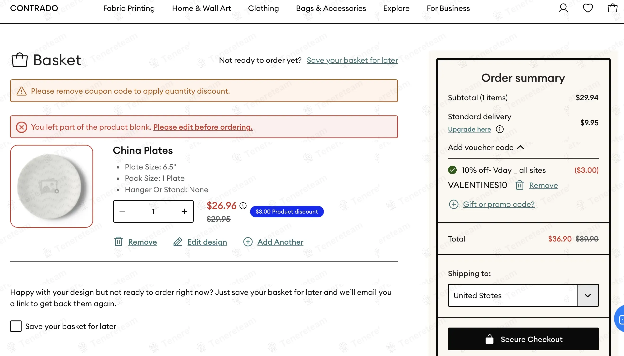Contrado coupon code: 10% off with VALENTINES10. Tested and valid as 1 year ago.