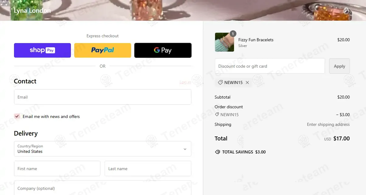 Lyna London coupon code: 15% off with NEWIN15. Tested and valid as 1 year ago.