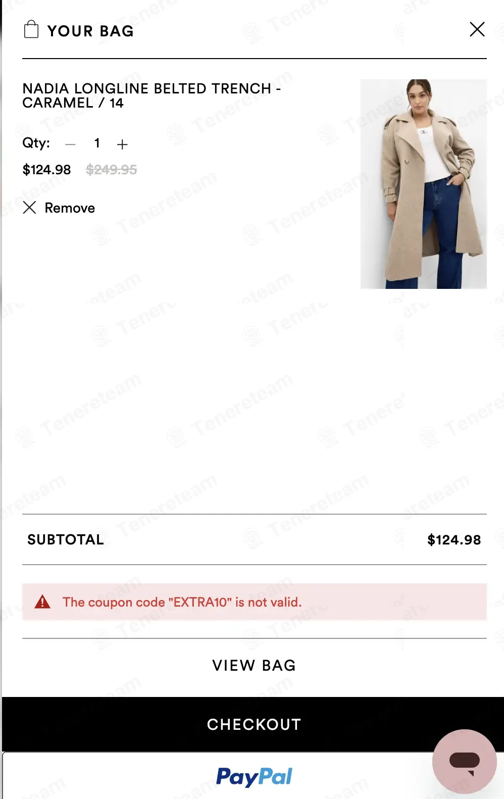 City Chic Australia coupon code: 10% off with EXTRA10. Tested and valid as 2 weeks ago.