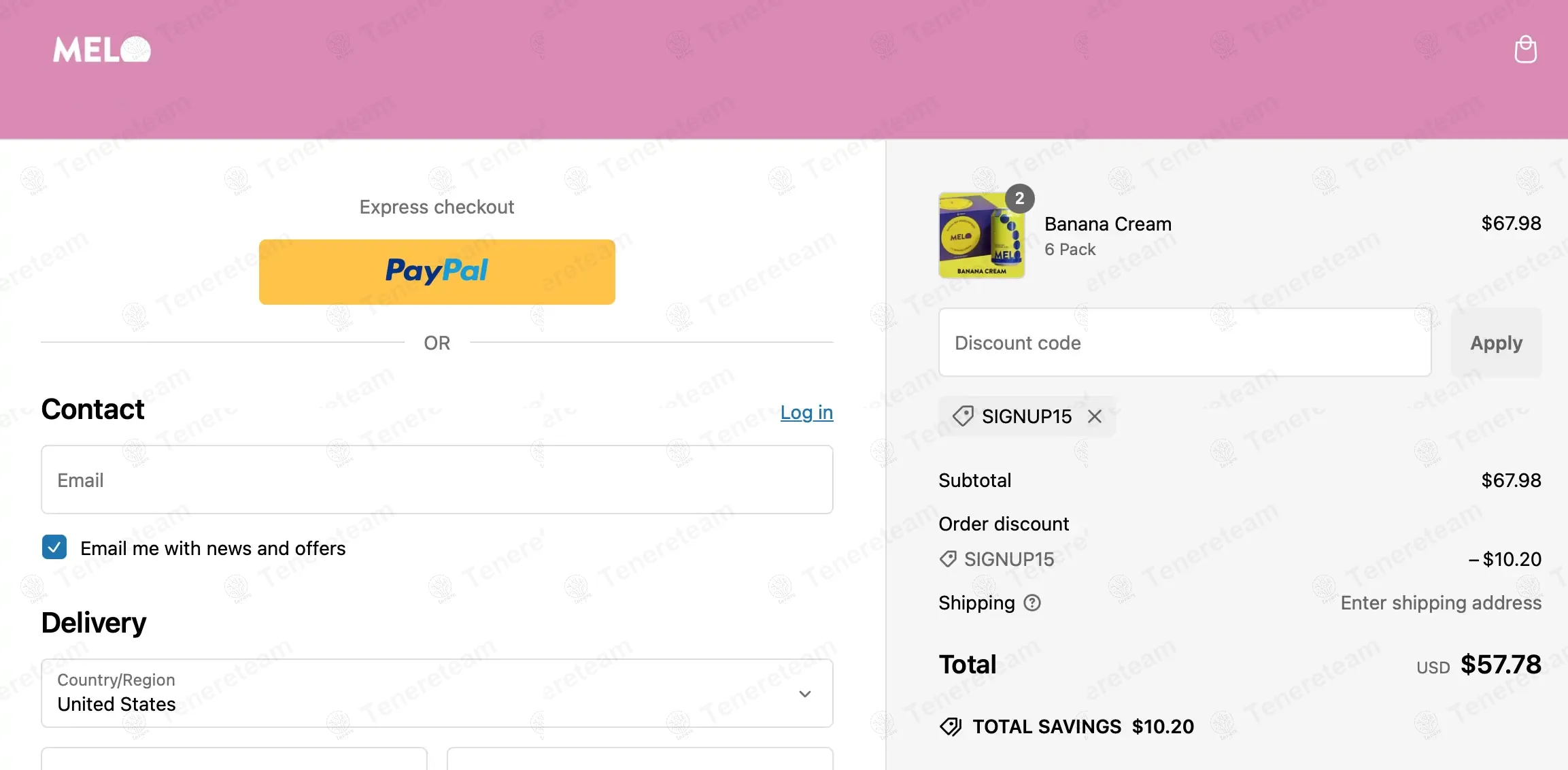 Drink Melo coupon code: 15% off with signup. Tested and valid as 3 months ago.