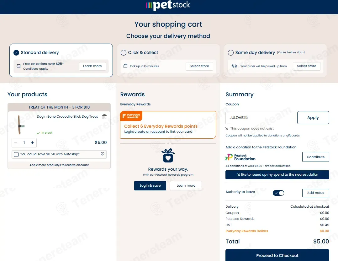 PETstock AU coupon code: 25% off with JULOVE25. Tested and valid as 1 week ago.