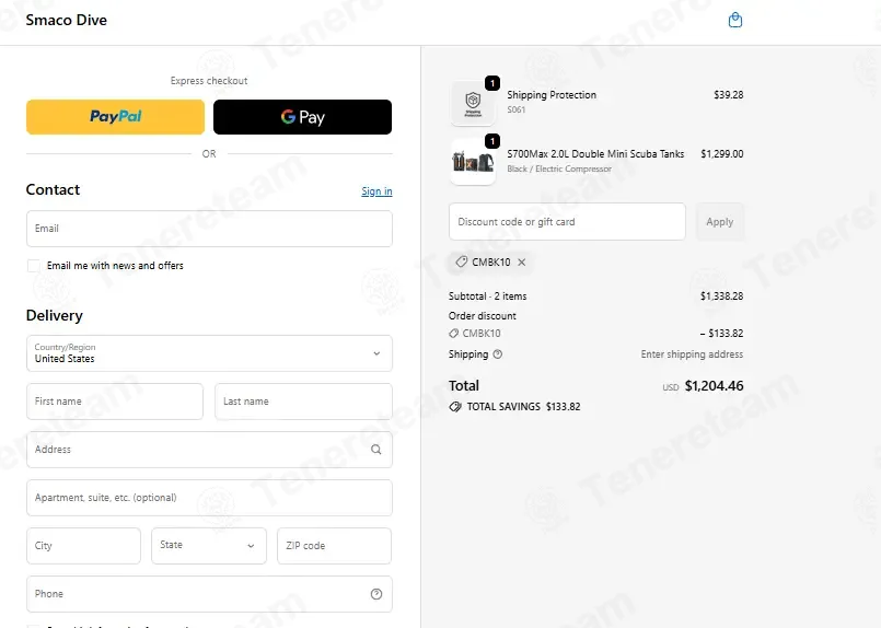 SMACO Dive coupon code: 10% off with CMBK10. Tested and valid as 1 month ago.