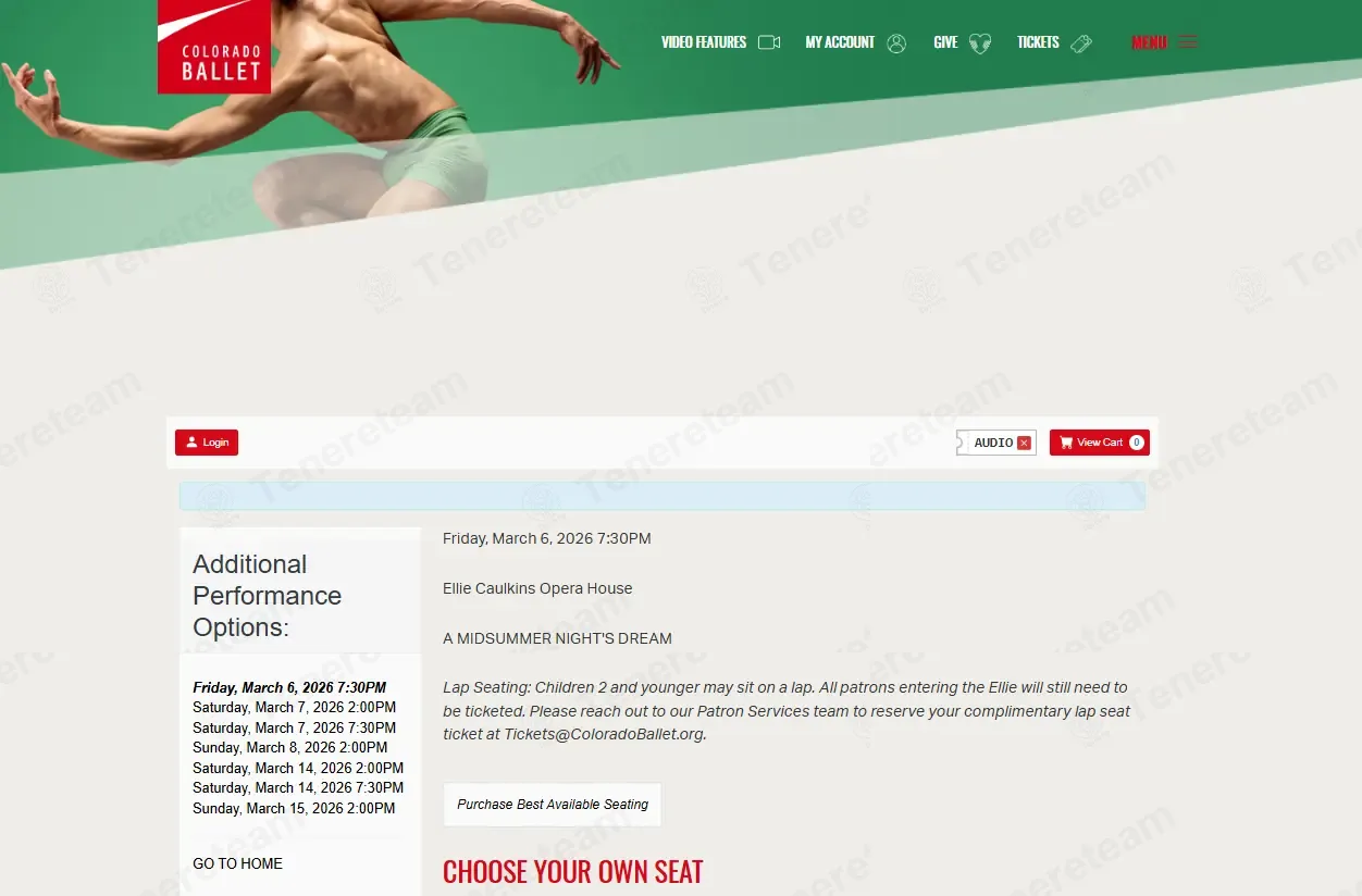 Colorado Ballet coupon code: 15% off with AUDIO. Tested and valid as 4 months ago.