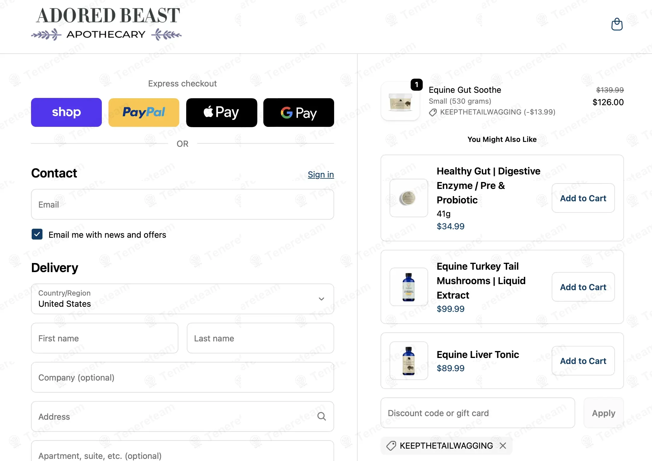 Adored Beast Apothecary coupon code: 10% off with KEEPTHETAILWAGGING. Tested and valid as 9 months ago.