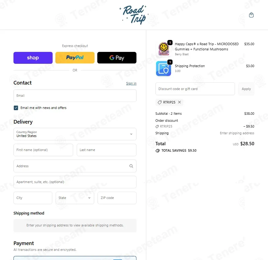 Road Trip coupon code: 25% off with RTRIP25. Tested and valid as 1 month ago.
