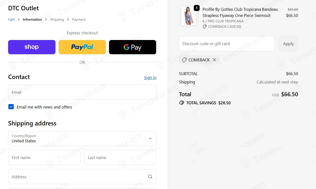 Cyberswim coupon code: 30% off with COMEBACK. Tested and valid as 8 months ago.