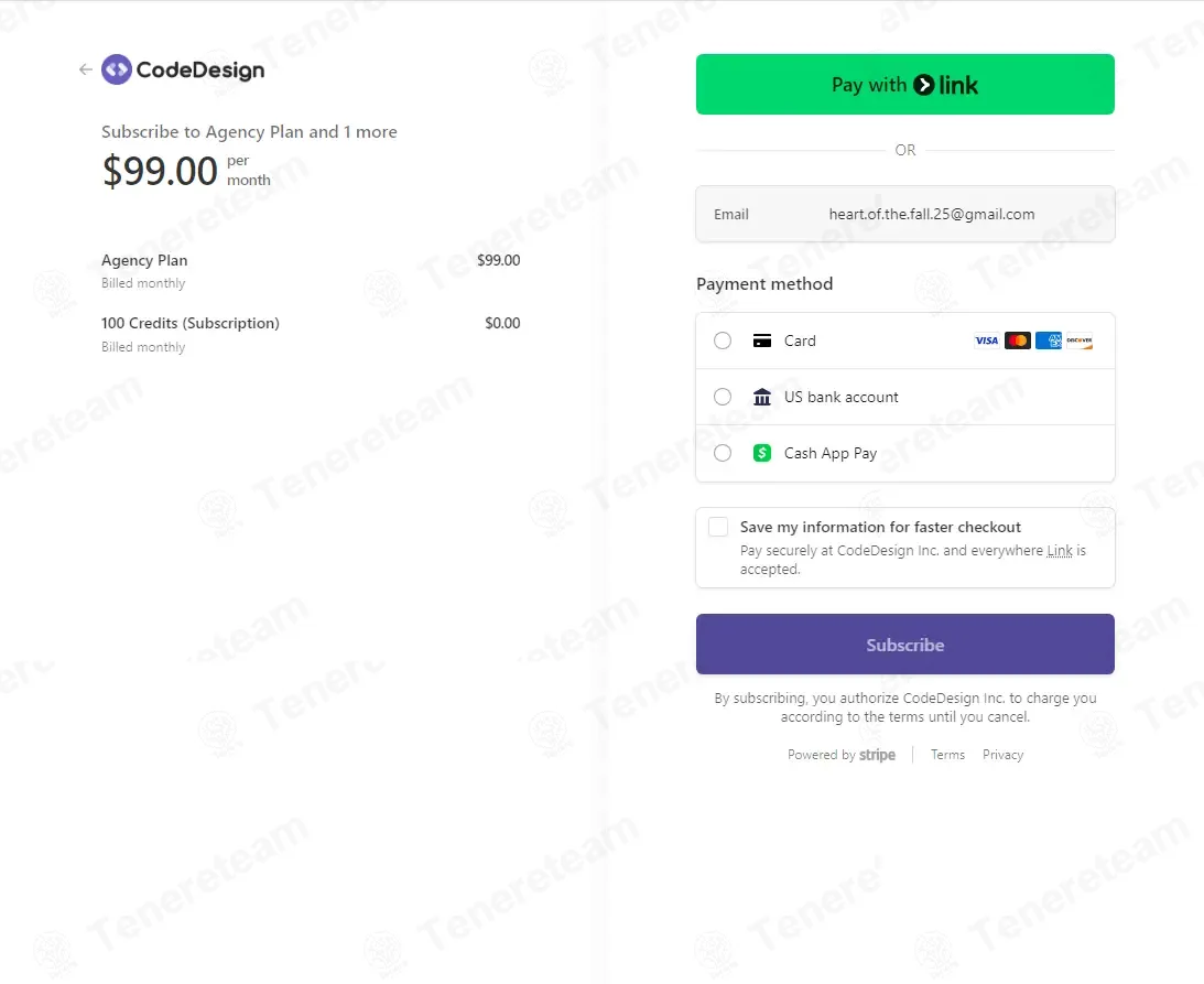 CodeDesign.ai coupon code: 13% off with SAVE7X4N8. Tested and valid as 1 month ago.