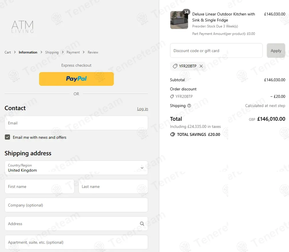 ATM Living coupon code: $20 off with YFR20BTP. Tested and valid as 7 months ago.