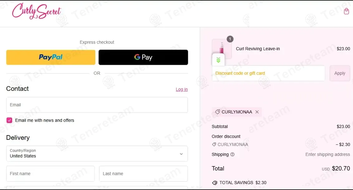 Curly Secret coupon code: 10% off with CURLYMONAA. Tested and valid as 1 year ago.
