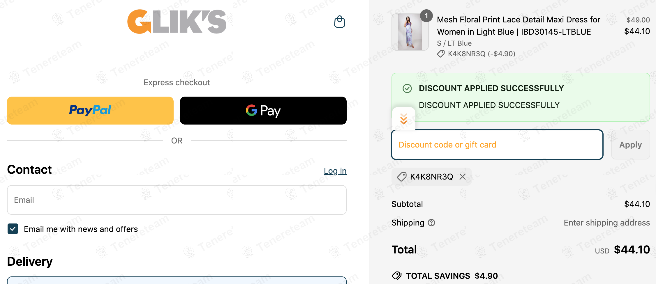 Glik’s coupon code: 10% off with K4K8NR3Q. Tested and valid as 1 year ago.