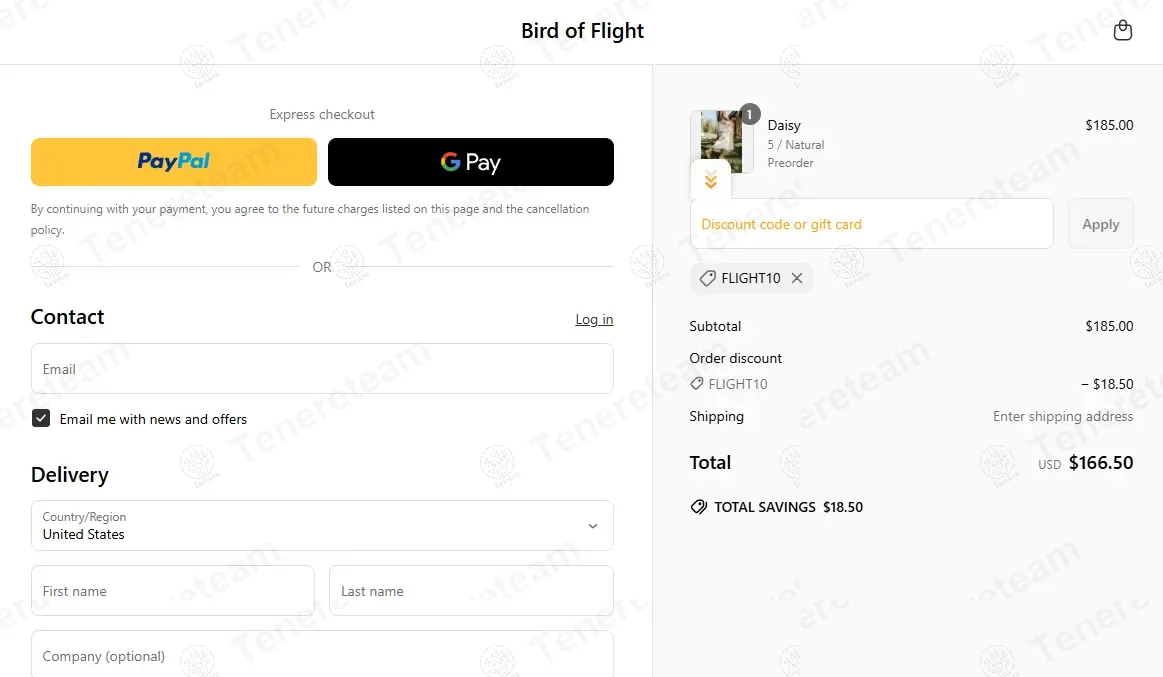 Bird Of Flight coupon code: 10% off with FLIGHT10. Tested and valid as 1 year ago.