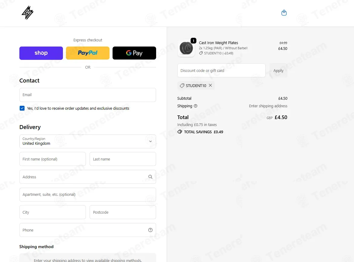 GYM SETS UK coupon code: 10% off with Student10. Tested and valid as 5 months ago.
