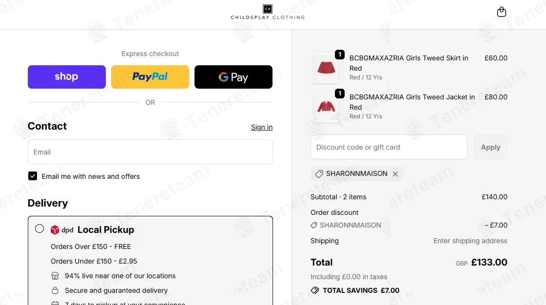 Childsplay Clothing UK coupon code: 5% off with SHARONNMAISON. Tested and valid as 1 month ago.