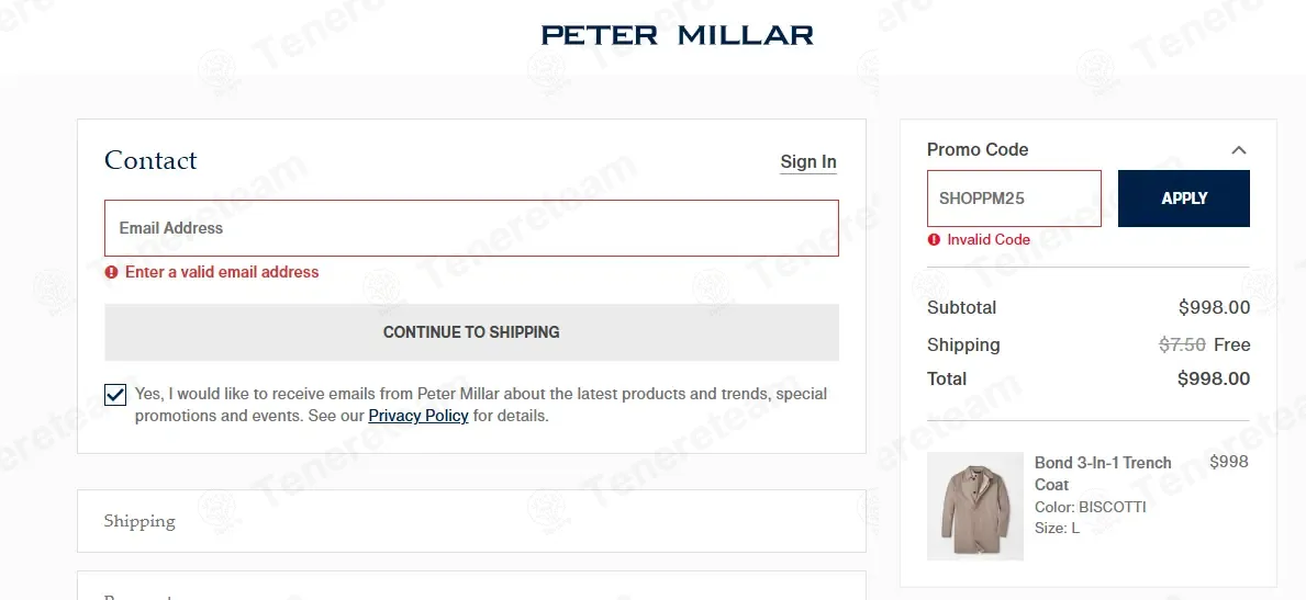 Peter Millar coupon code: Sale off with SHOPPM25. Tested and valid as 7 months ago.