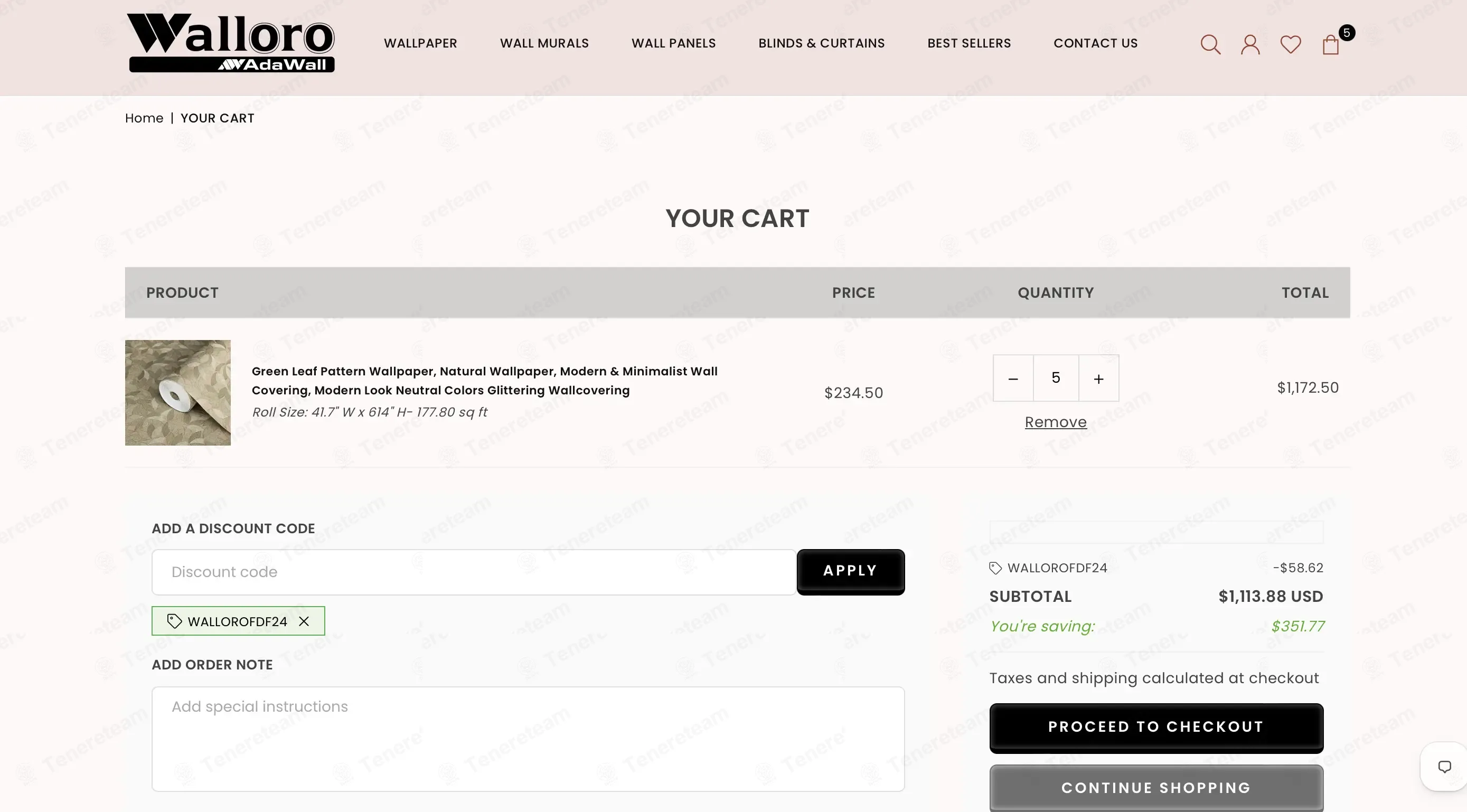 Walloro Affiliate coupon code re-checked and confirmed working at checkout