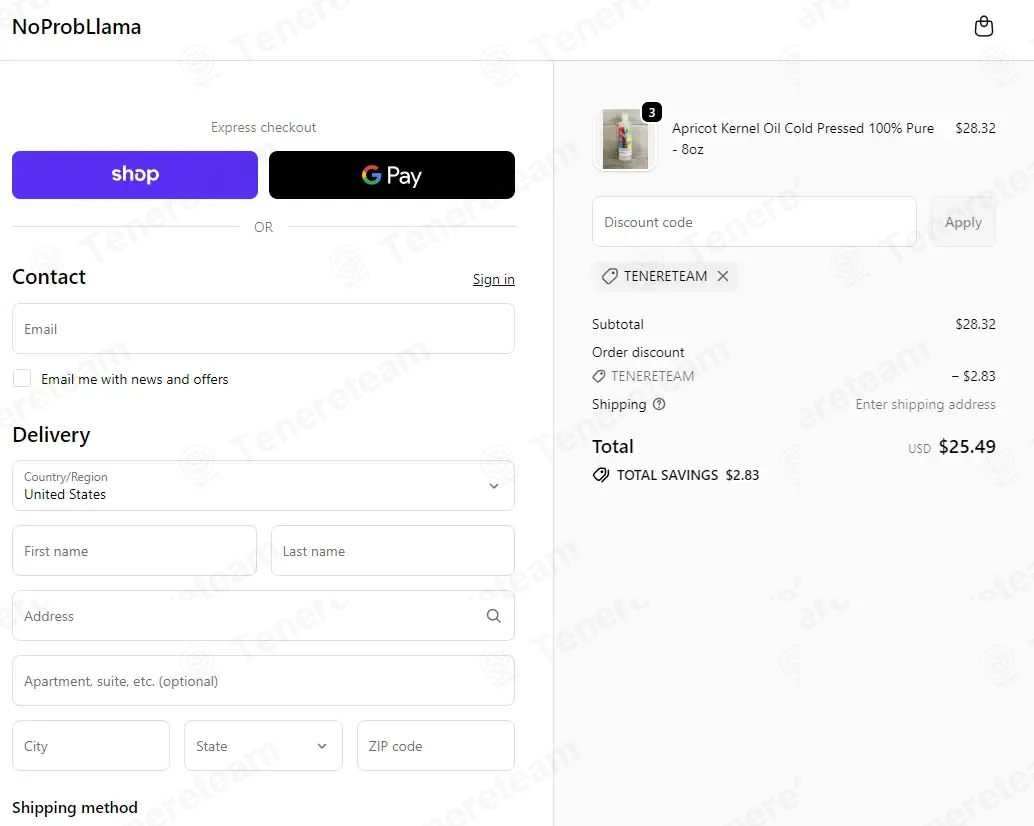 No Prob Llama apply coupon code