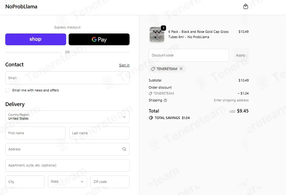 No Prob Llama coupon code: 10% off with TENERETEAM. Tested and valid as 1 day ago.