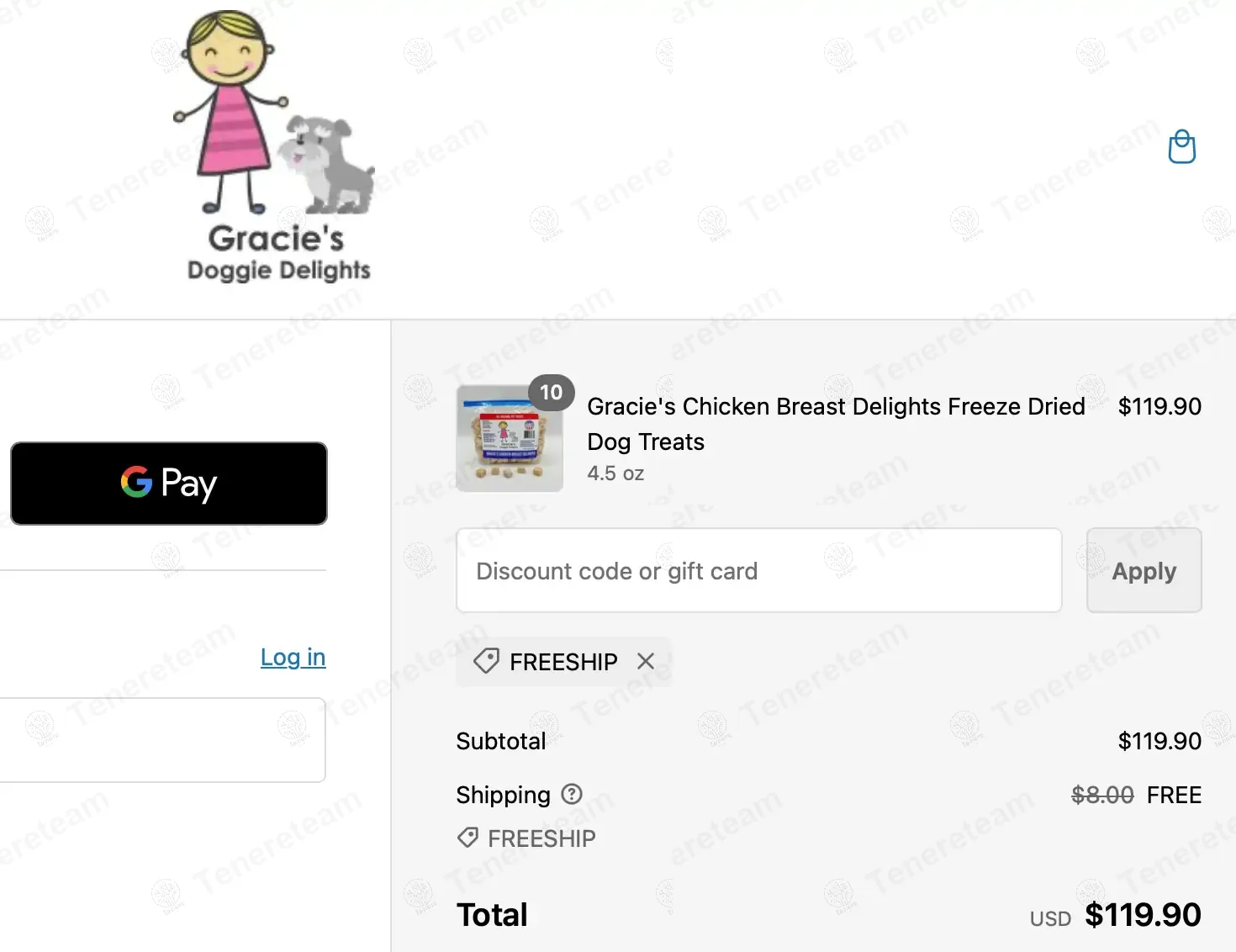 Gracie's Doggie Delights coupon code: Sale off with FREESHIP. Tested and valid as 1 year ago.