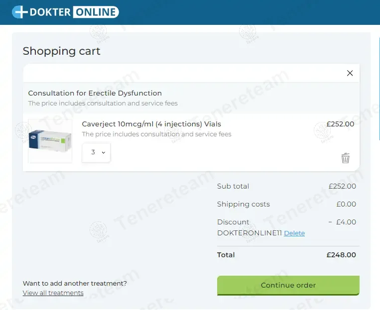 Dokter Online coupon code: £4 off with DOKTERONLINE11. Tested and valid as 1 year ago.