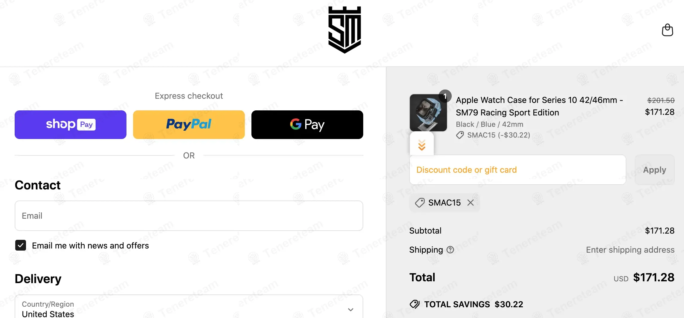 Steve Mille coupon code: 15% off with SMAC15. Tested and valid as 9 months ago.