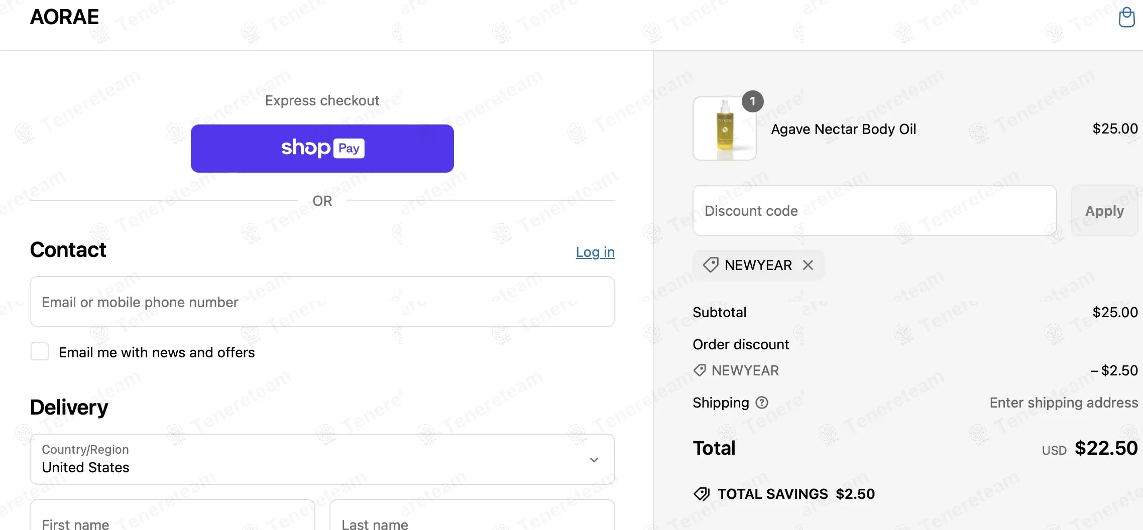 Aorae coupon code: 10% off with NEWYEAR. Tested and valid as 1 year ago.