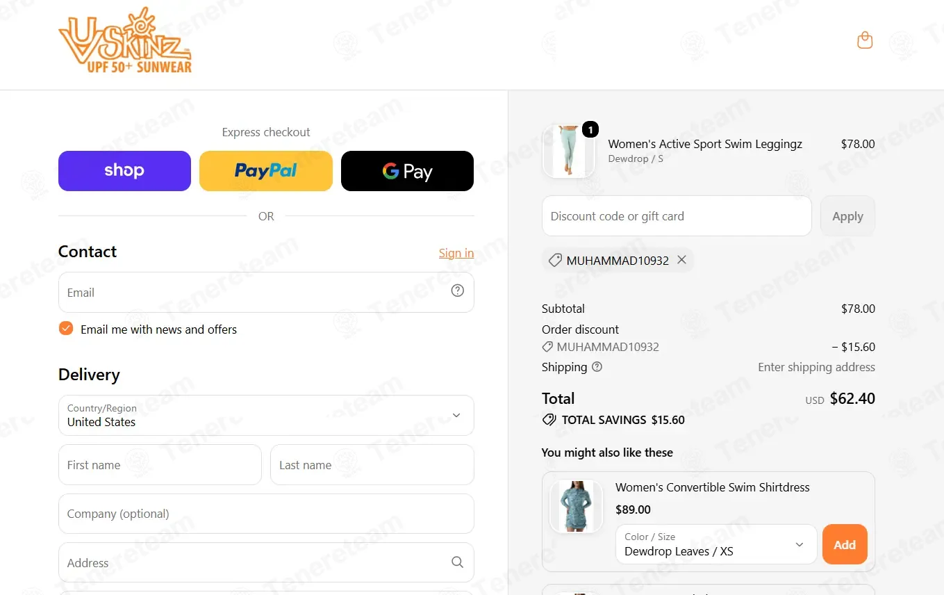 UV Skinz coupon code: 20% off with MUHAMMAD10932. Tested and valid as 3 weeks ago.