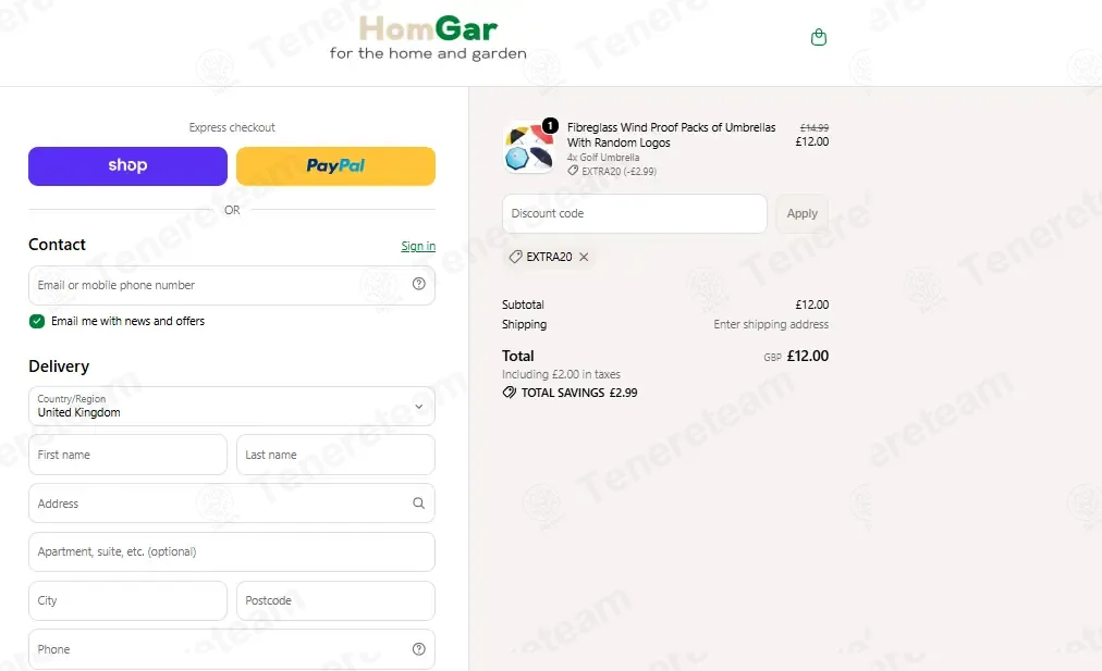 Homgar coupon code: 20% off with EXTRA20. Tested and valid as 1 week ago.
