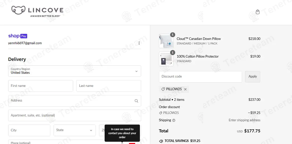 Lincove coupon code re-checked and confirmed working at checkout