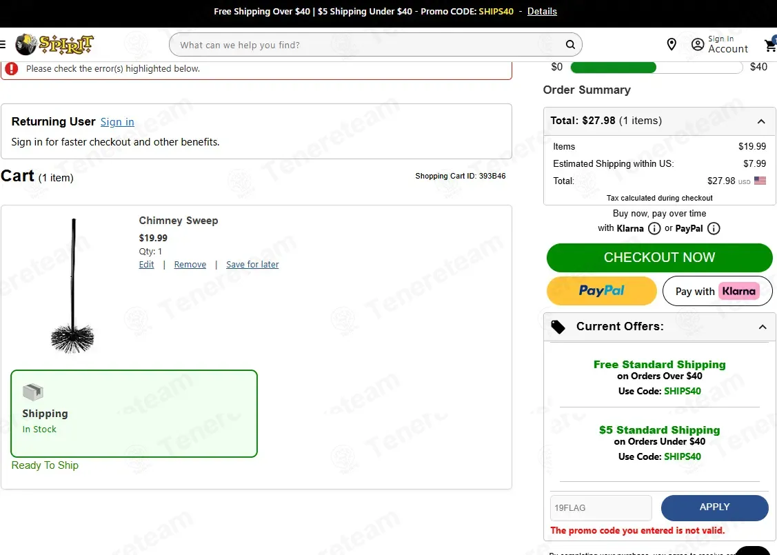 Spirit Halloween coupon code: $10 off with 19FLAG. Tested and valid as 1 month ago.