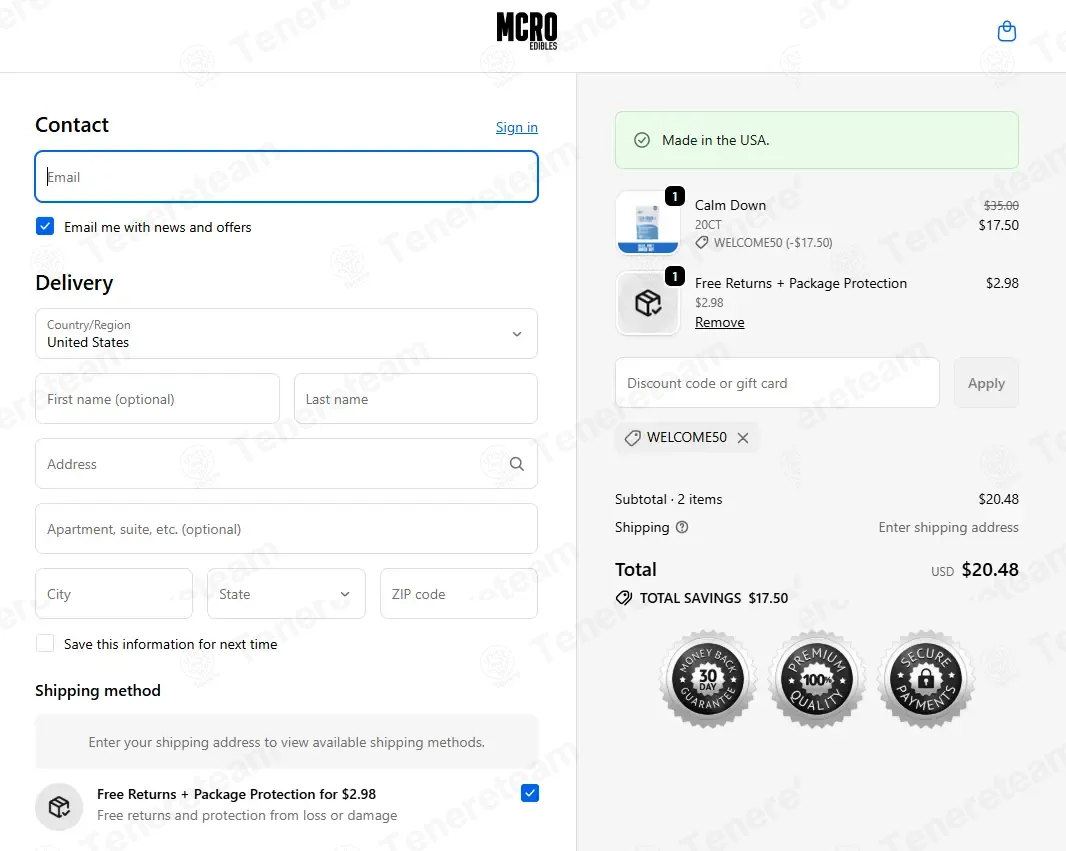 MCRO Edibles coupon code: 50% off with WELCOME50. Tested and valid as 1 week ago.