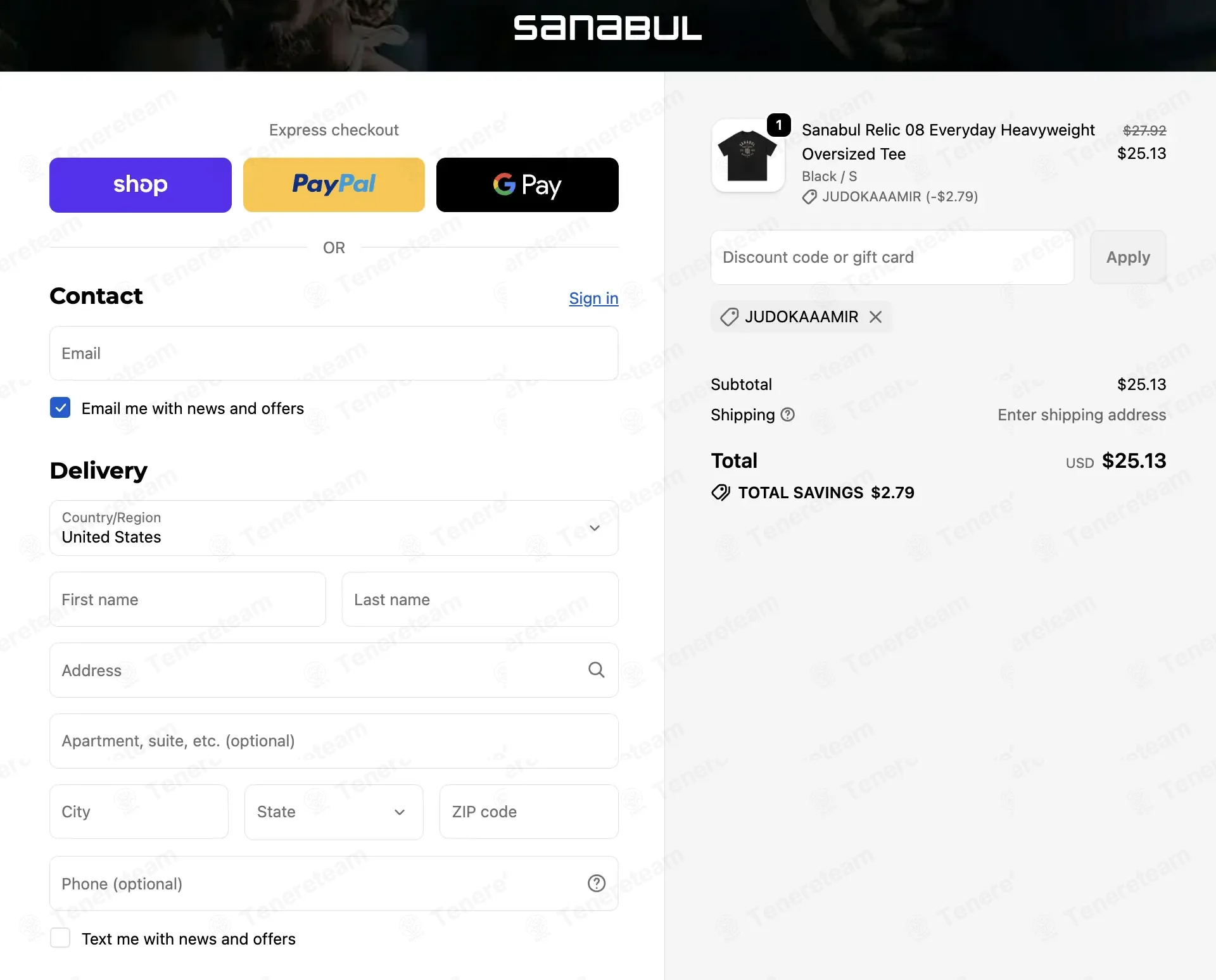 Sanabul Sports coupon code: 10% off with JUDOKAAAMIR. Tested and valid as 2 months ago.