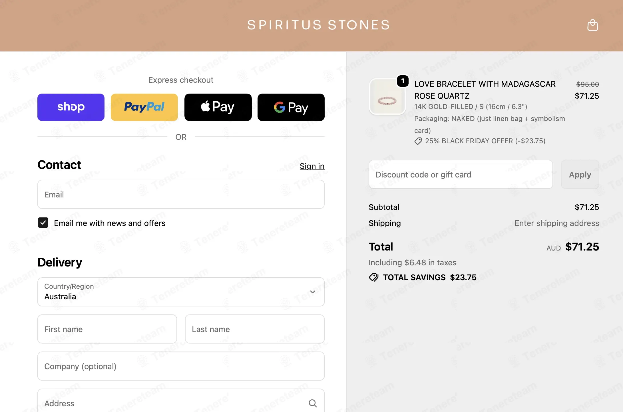 Spiritus Stones coupon code: 25% off with 25% BLACK FRIDAY OFFER. Tested and valid as 6 months ago.