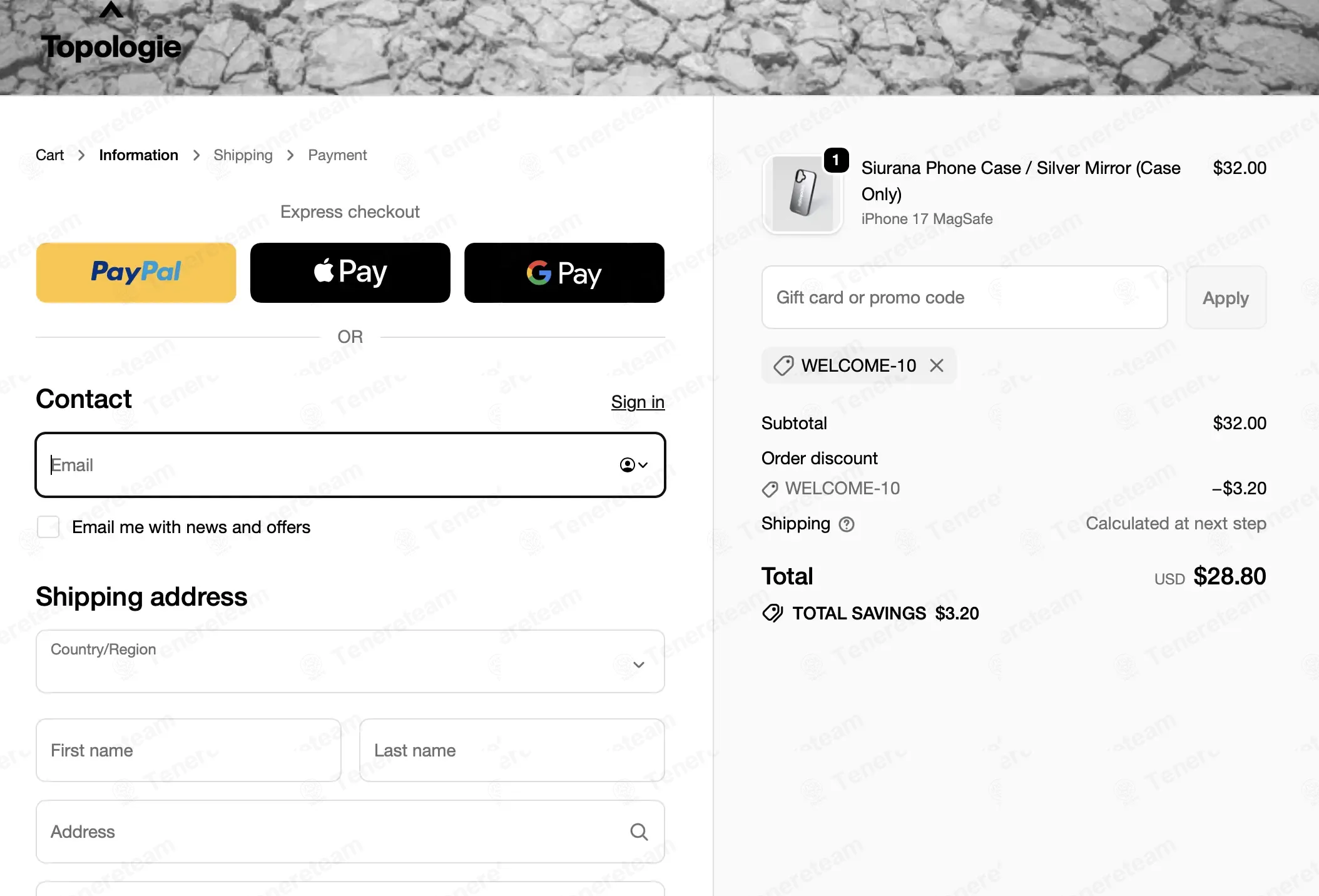 Topologie coupon code: 10% off with WELCOME-10. Tested and valid as 3 months ago.