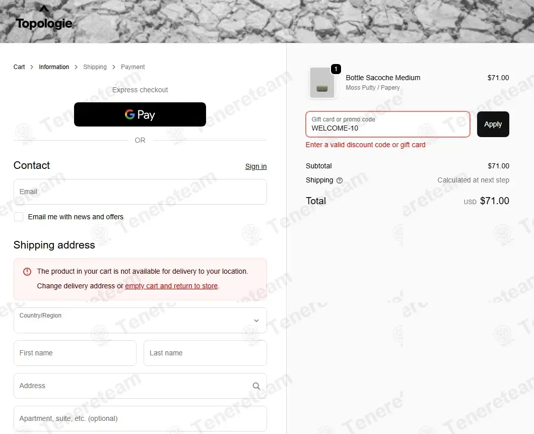 Topologie coupon code: 10% off with WELCOME-10. Tested and valid as 3 months ago.