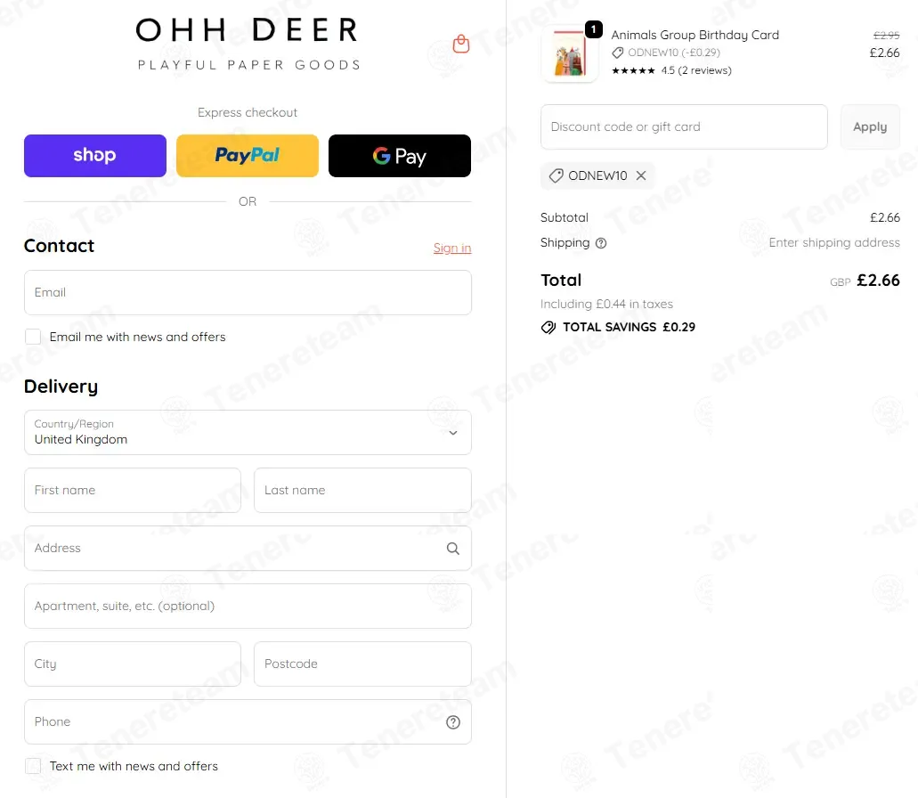 Ohh Deer coupon code: 10% off with ODNEW10. Tested and valid as 8 months ago.