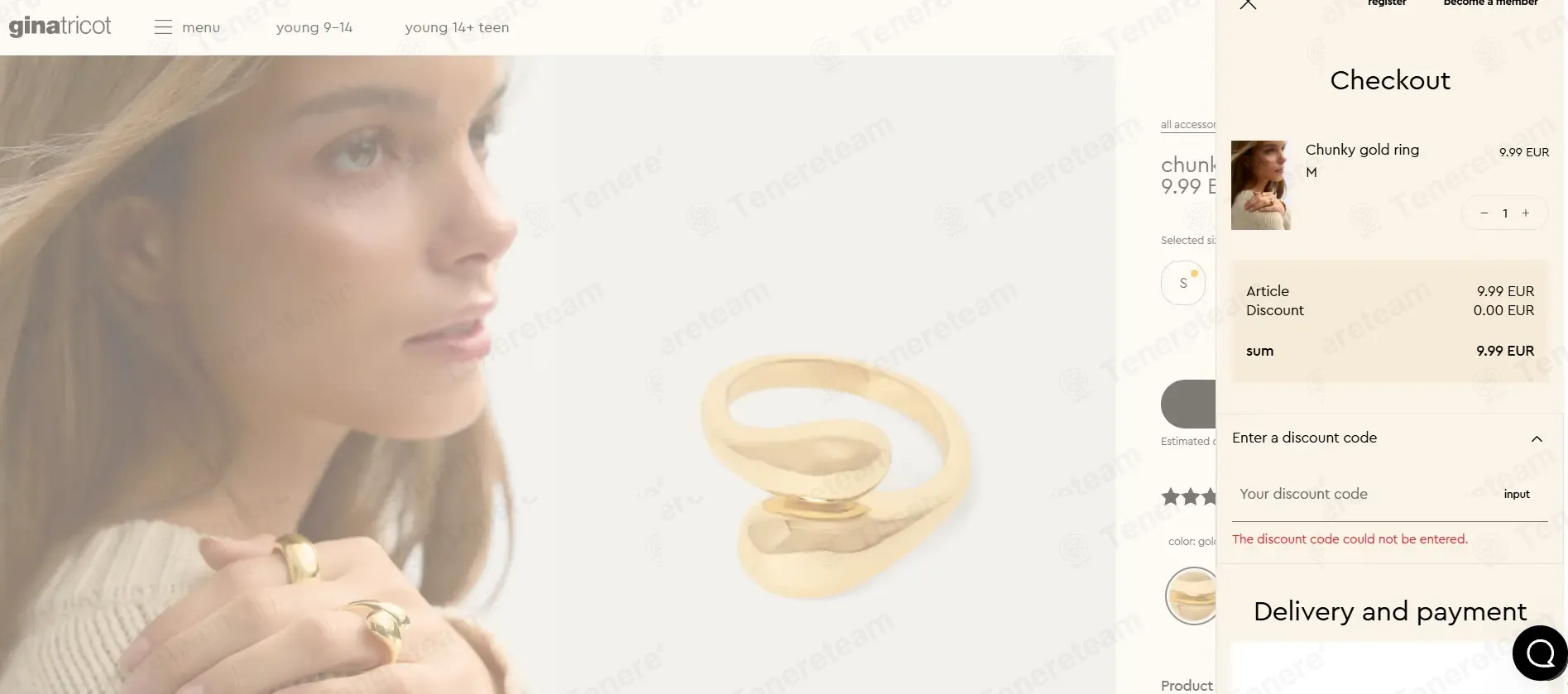 Gina Tricot coupon code: 20% off with JULIE20. Tested and valid as 1 month ago.
