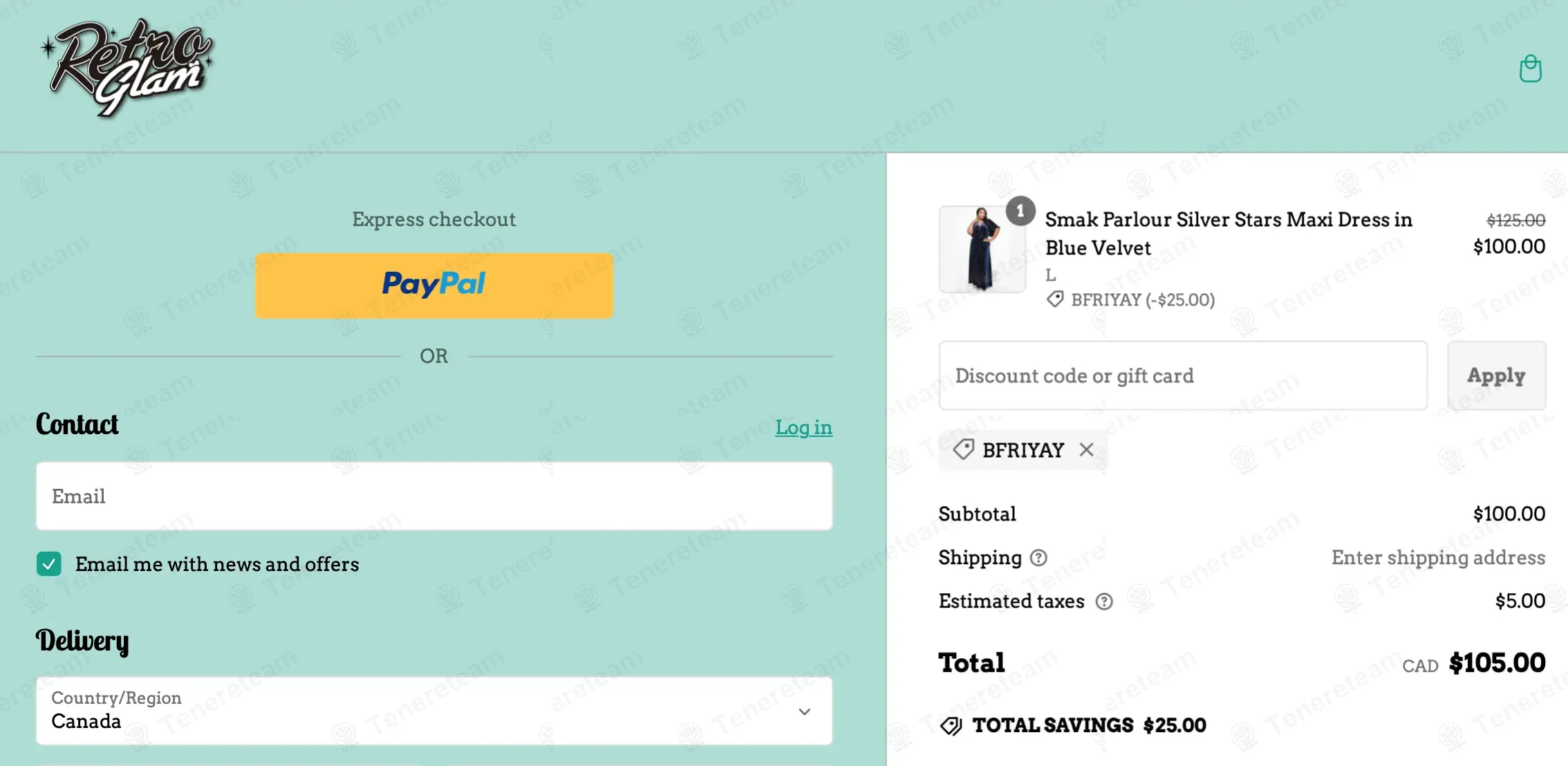 Retro Glam coupon code: 20% off with bfriyay. Tested and valid as 1 year ago.