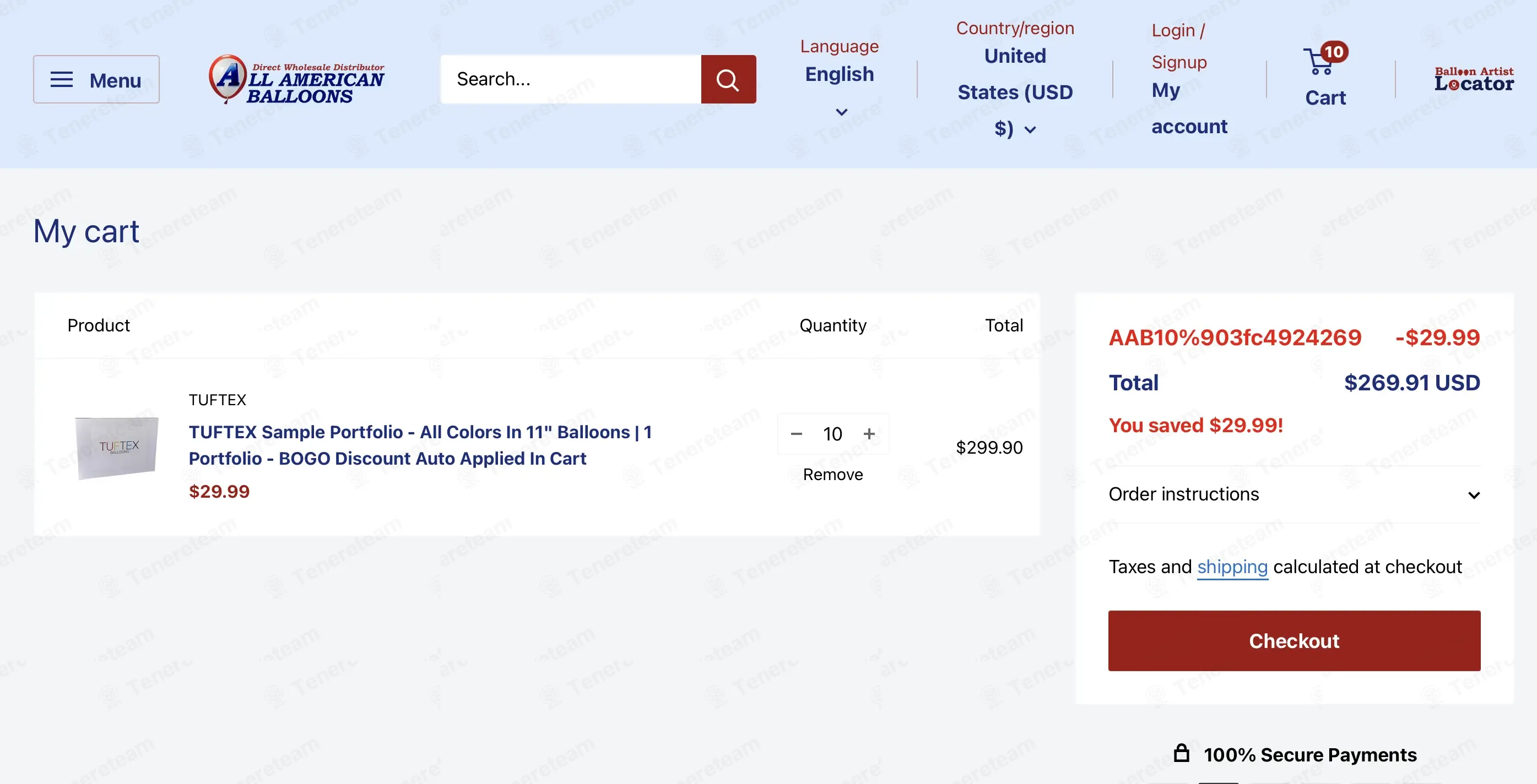All American Balloons coupon code: 10% off with AAB10%903FC4924269. Tested and valid as 6 months ago.