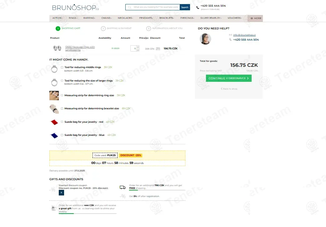 Brunoshop CZ coupon code: 25% off with PUK25. Tested and valid as 1 year ago.