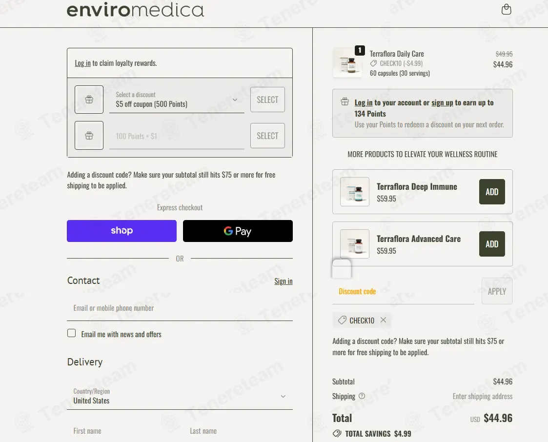 Enviromedica coupon code: 10% off with CHECK10. Tested and valid as 1 week ago.